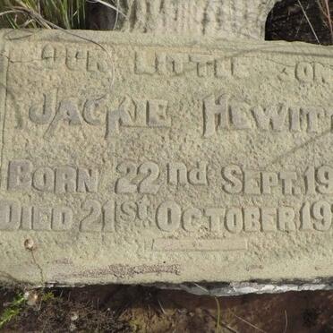 HEWITT Jackie 1919-1928