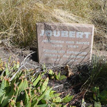 JOUBERT Johannes van Aardt 1895-1961 &amp; Elizabeth Johanna WEIDEMAN 1897-1973