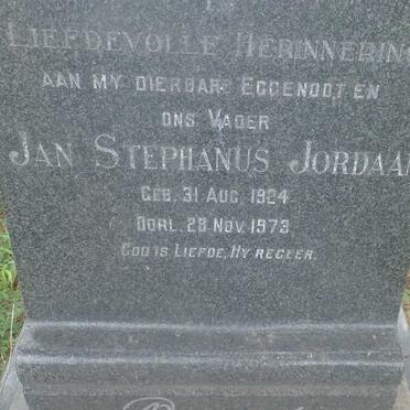 JORDAAN Jan Stephanus 1924-1973