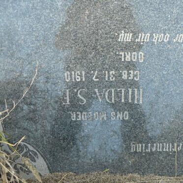 JAARSVELDT Hilda S.E., van 1910-