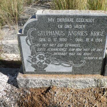 KRIGE Stephanus Andries 1890-1964