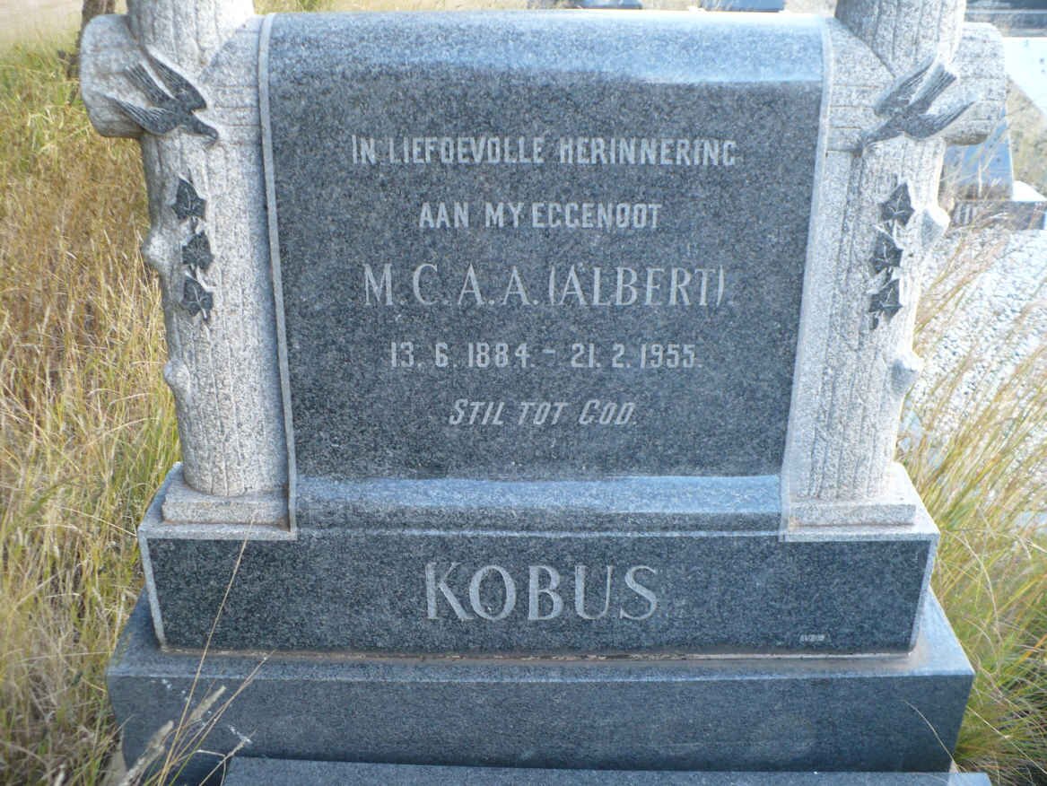 KOBUS M.C.A.A. 1884-1955