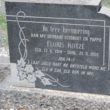 KOTZE Floris 1914-1955