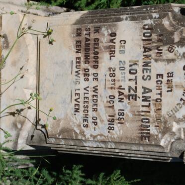 KOTZE Johannes Anthonie 1881-1918