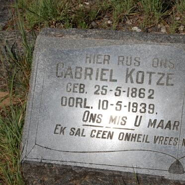 KOTZE Gabriel 1862-1939