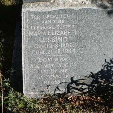 LESSING Maria Elizabeth 1899-1944