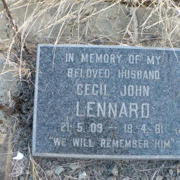 LENNARD Cecil John 1909-1961