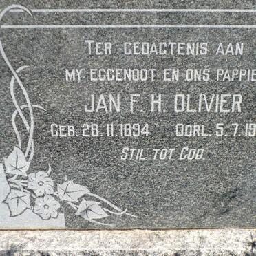 OLIVIER Jan F.H. 1894-1962