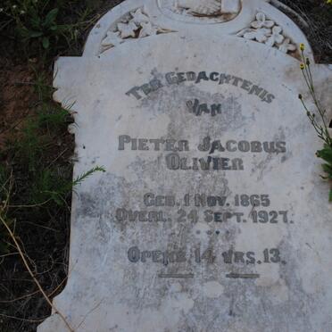 OLIVIER Pieter Jacobus 1865-1927