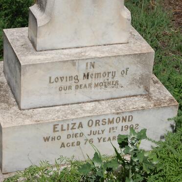 ORSMOND Eliza -1902