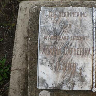 OLIVIER Agatha Catharina nee VORSTER 1909-1948