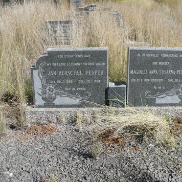 PEYPER Jan Herschel 1886-1964 &amp; Magdelt Anna Susanna GROBLER 1886-1972