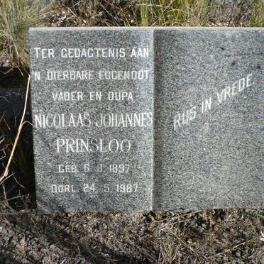 PRINSLOO Nicolaas Johannes 1897-1987
