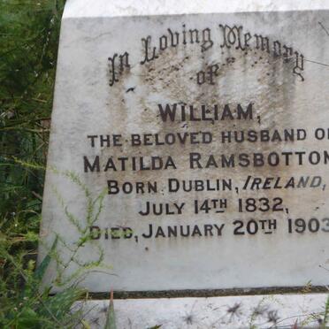 RAMSBOTTOM William 1832-1903
