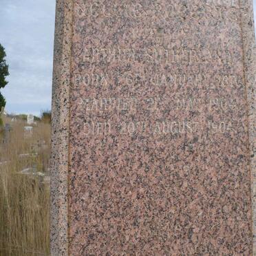 SUTHERLAND Nellie nee ROBERTS 1870-1904