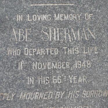SHERMAN Abe -1948