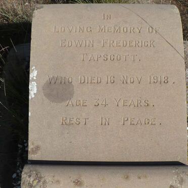 TAPSCOTT Edwin Frederick -1918