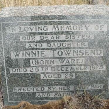 TOWNSEND Winnie nee WARE -1925