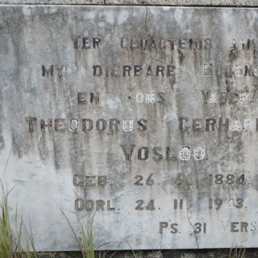 VOSLOO Theodorus Gerhardus 1884-1943