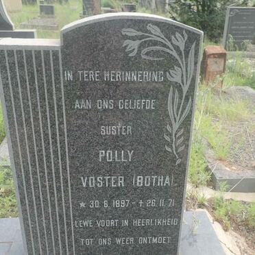 VOSTER Polly nee BOTHA 1897-1971
