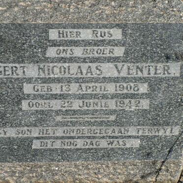 VENTER Gert Nicolaas 1908-1942
