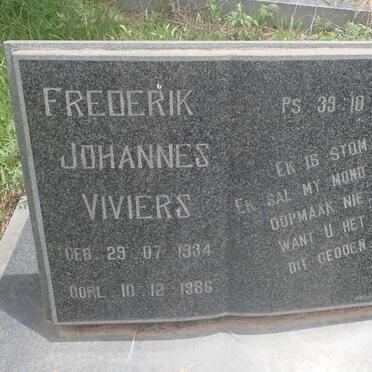 VIVIERS Frederik Johannes 1934-1986
