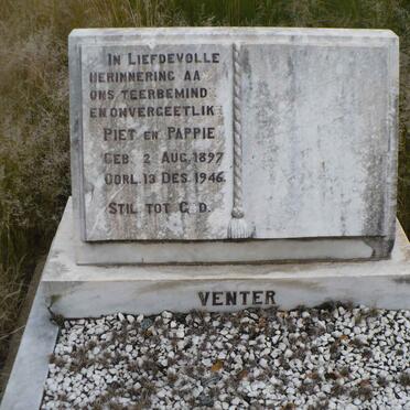 VENTER Piet 1897-1946