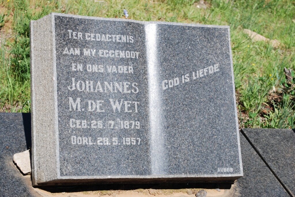 WET Johannes M., de 1879-1957