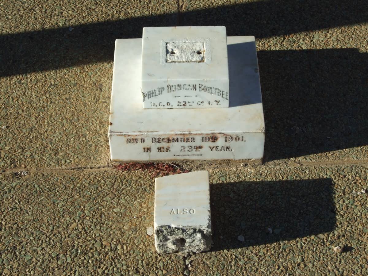 BOULTBEE Philip Duncan -1901