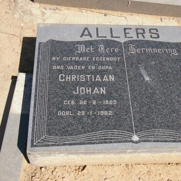 ALLERS Christiaan Johan 1923-1982 &amp; Susanna Petronella -2009