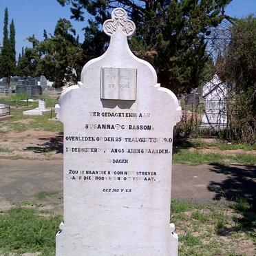 BASSON Susanna C. -1910