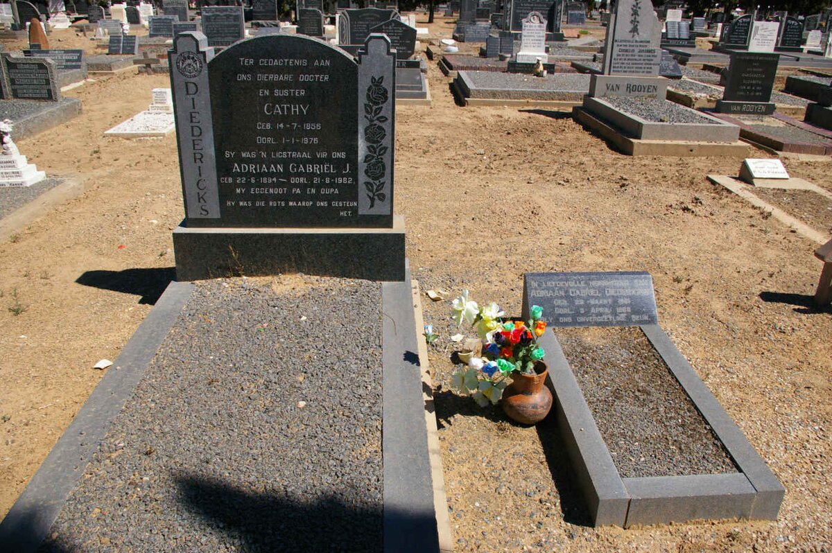 DIEDERICKS Adriaan Gabriel J. 1894-1982 :: DIEDERICKS Cathy 1956-1976 :: DIEDERICKS Adriaan Gabriel 1961-1966
