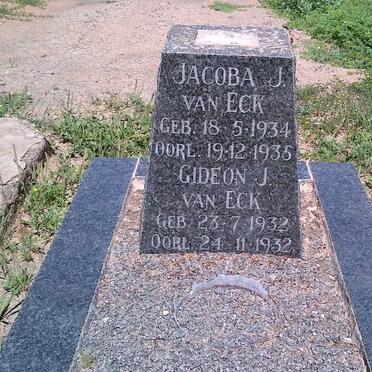 ECK Jacoba J., van 1934-1935 :: VAN ECK Gideon J.1932-1932