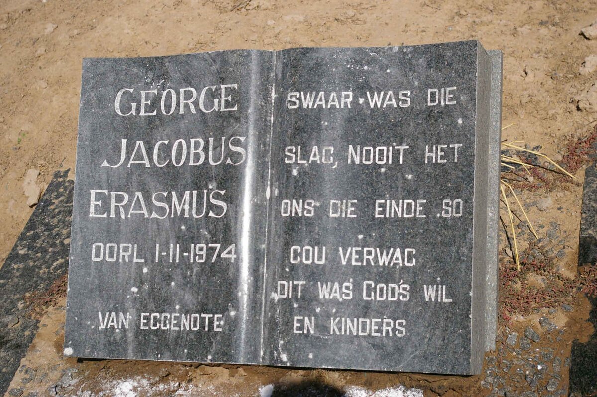 ERASMUS George Jacobus -1974