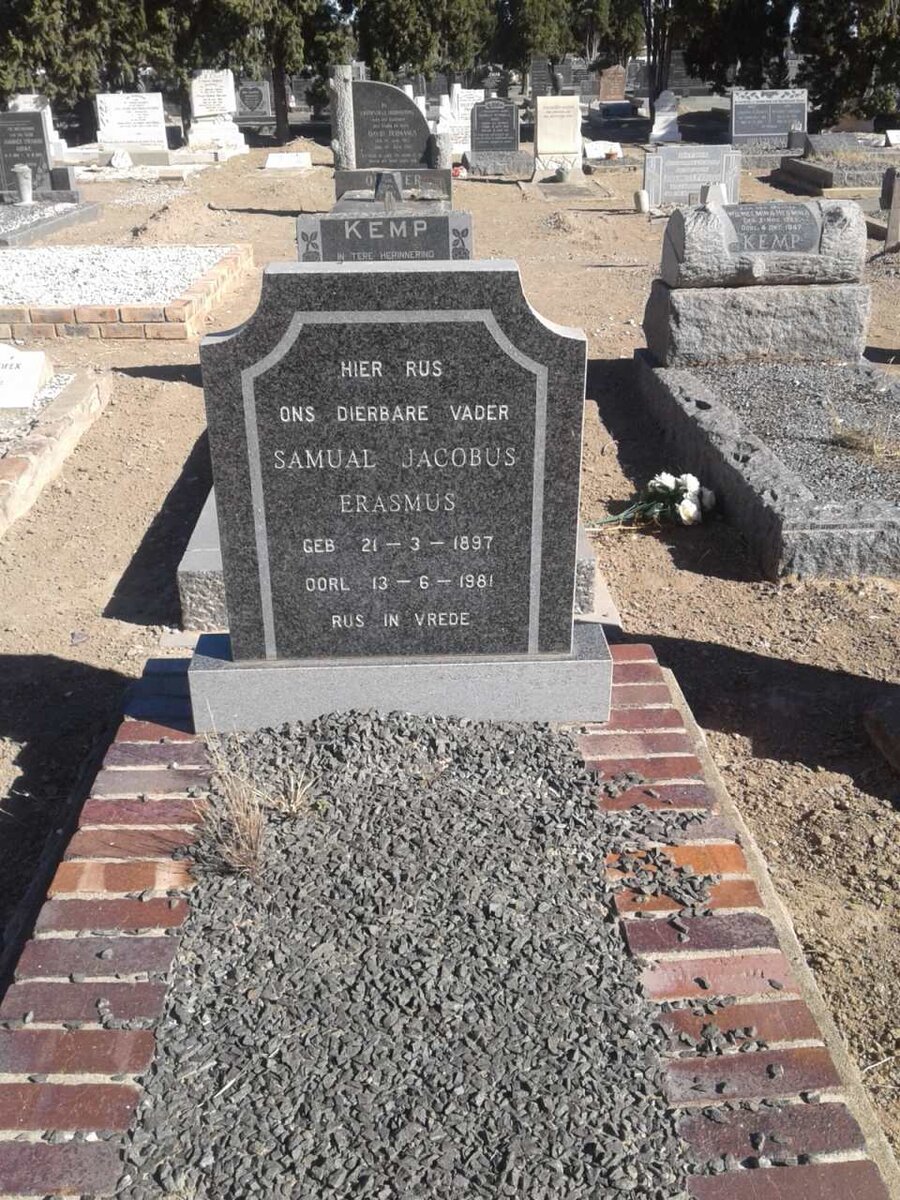 ERASMUS Samual Jacobus 1897-1981