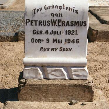 ERASMUS Petrus W. 1921-1946