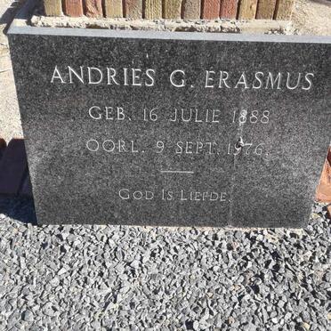ERASMUS Andries G. 1888-1976