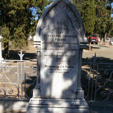 FOUCHE Stephanus Francois 1816-1894 &amp; Petronella J.S. 1846-1904