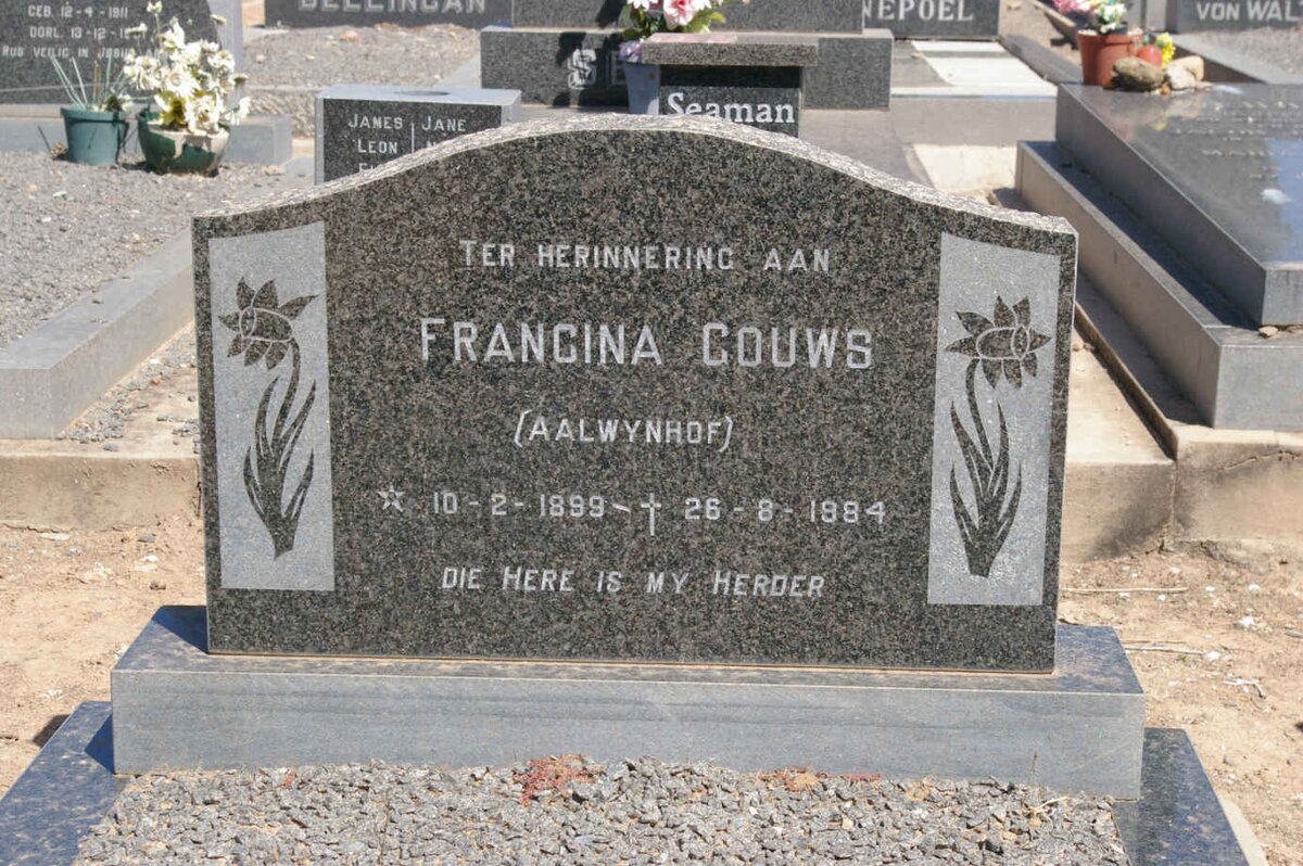 GOUWS Francina 1899-1984