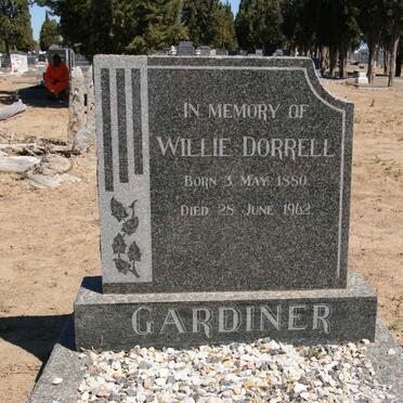 GARDINER Willie Dorrell 1880-1962