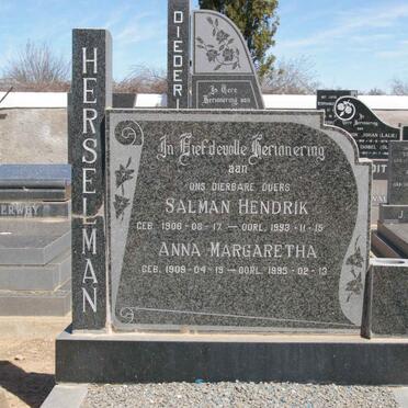 HERSELMAN Salman Hendrik 1906-1993 &amp; Anna Margaretha 1909-1995