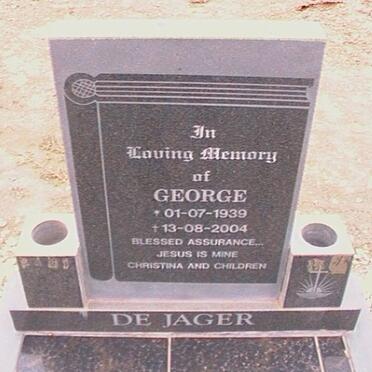 JAGER George, de 1939-2004