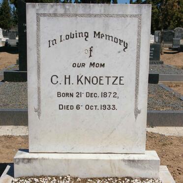 KNOETZE C.H. 1872-1933