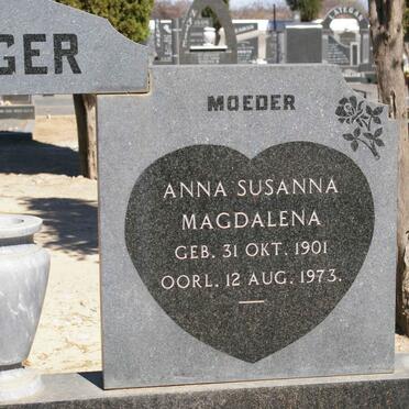 KRUGER Jacobus Petrus Johannes 1901-1981 &amp; Anna Susanna Magdalena 1901-1973