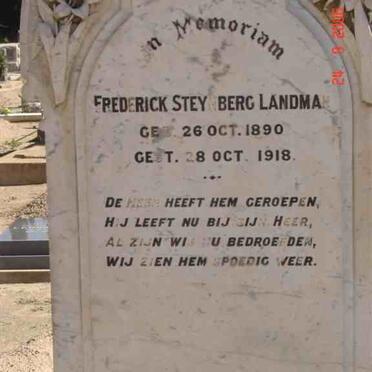 LANDMAN Frederick Steynberg 1890-1918