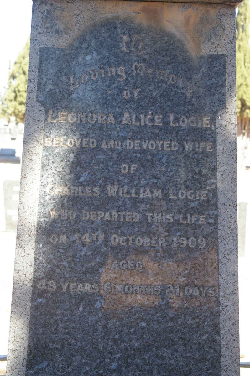 LOGIE Leonora Alice -1909