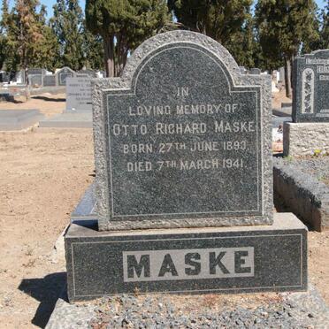 MASKE Otto Richard 1893-1941
