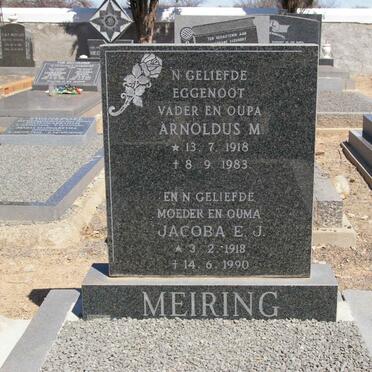 MEIRING Arnoldus M. 1918-1983 &amp; Jacoba E.J. 1918-1990