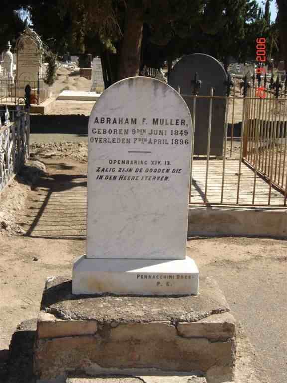 MULLER Abraham F. 1849-1896