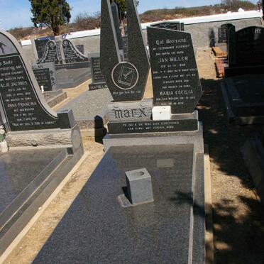 MARX Jan Willem 1905-1982 &amp; Maria Cecilia VAN NIEKERK 1913-2012